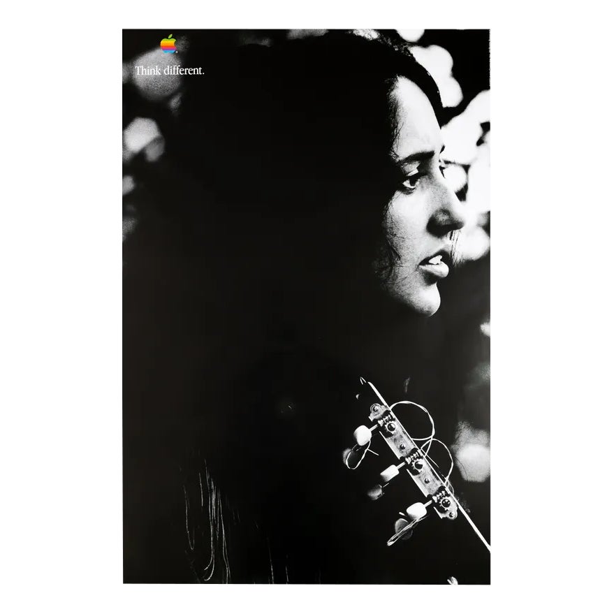 Apple Joan Baez Poster | Chairish