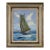 Sloop Headed Out to Sea - Seascape in Oil on Canvas For Sale