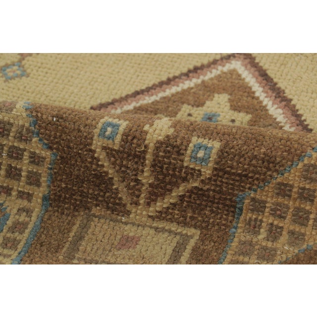 Textile Antique Persian Kurdish Runner Rug With Geometric Medallion Design - Rug & Kilim For Sale - Image 7 of 7