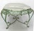 French Green Oval Marble Top & Wrought Iron Coffee Table, 1960 For Sale - Image 10 of 17