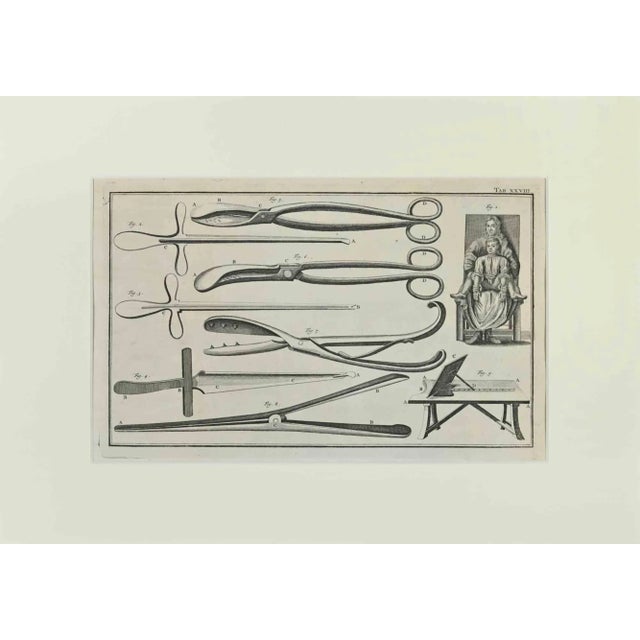 Lorenz Heister, Surgical Instruments, Etching, 1750 For Sale - Image 3 of 3