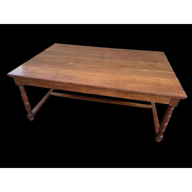 Antique French Embassy Oak Table For Sale - Image 12 of 17