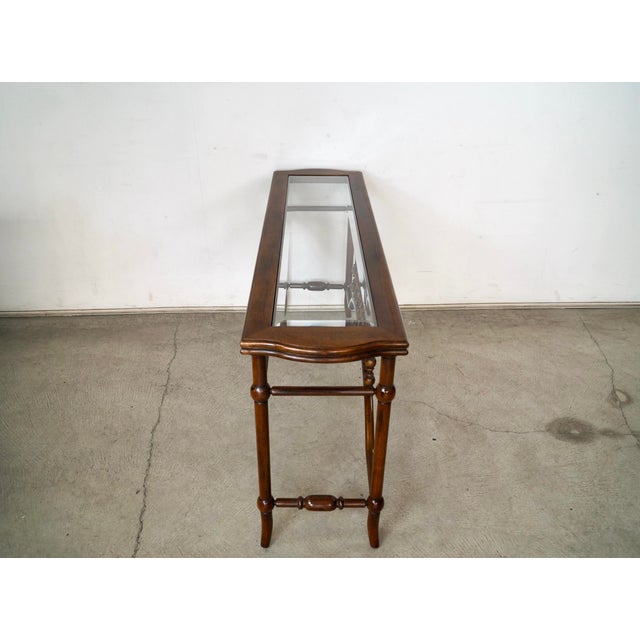 Brown 1960’s Hollywood Regency Spanish Console Table For Sale - Image 8 of 12