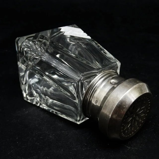 Art Deco Silver Sugar Bowl for Powder, France, 1930s, in Very Good conditions. Designed 1920 to 1949