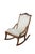 Handsome antique Victorian Lincoln rocker, Beautifully crafted from rich, solid walnut, exhibiting a warm grain pattern...