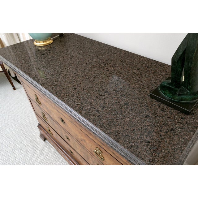 French 19th Century Charles X Walnut and Marble Top Chest of Drawers For Sale In New York - Image 6 of 12