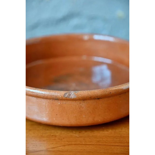 Ceramic Large Bohemian Terracotta Oven Dish For Sale - Image 7 of 8
