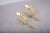 Gilded Brass Scroll-Arm Wall Sconces with Teal Details, 1950s, Set of 2 For Sale - Image 3 of 12