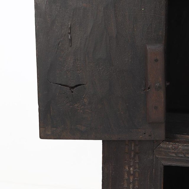 Antique Rustic Farmhouse Spanish Oak Cabinet, 1600s For Sale - Image 10 of 18