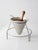 Mid-Century Conical Strainer Set With Stand and Wooden Pestle For Sale - Image 9 of 13