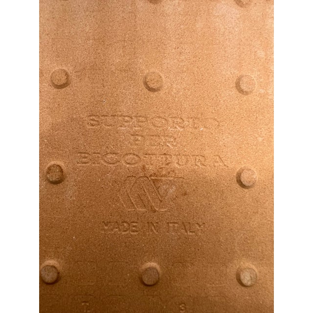 Vintage La Musa Styled Supporto Per Bicottura Made in Italy Sicilian Oranges Glazed Ceramic Hand Painted Tile For Sale - Image 4 of 12