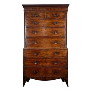 18th Century Georgian Mahogany Chest on Chest For Sale