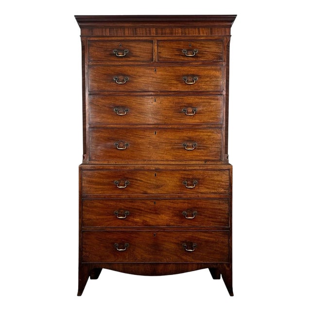 18th Century Georgian Mahogany Chest on Chest For Sale