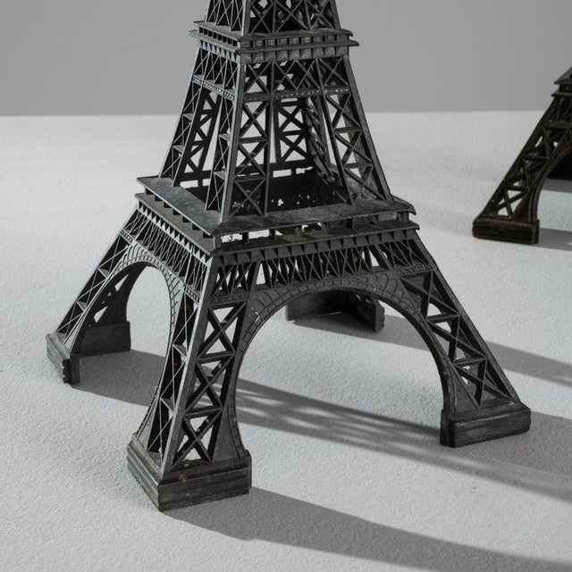 Metal Eiffel Tower Decoration, a Pair Chairish
