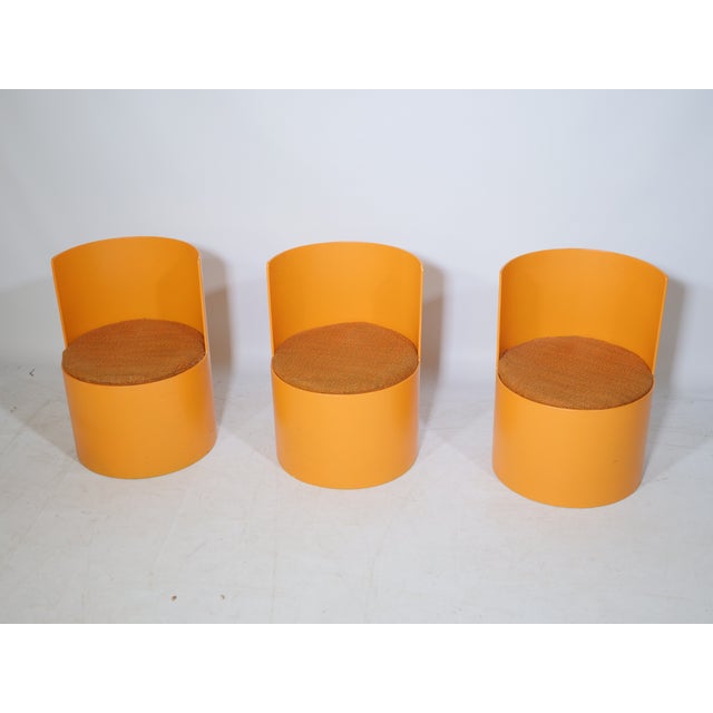 Wood Space Age Gaming Chairs and Table by Bernard Holdaway for Padi, 1960s, Set of 4 For Sale - Image 7 of 15