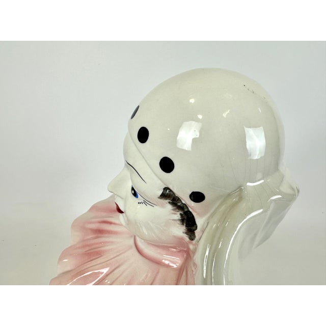 Ceramic Vintage Italian Ceramic Perriot Figurine attributed to Capodiomonte, 1960s For Sale - Image 7 of 9