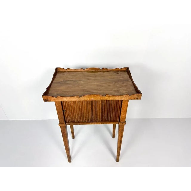 Antique Nightstand with Roller Door, 19th Century For Sale - Image 11 of 12