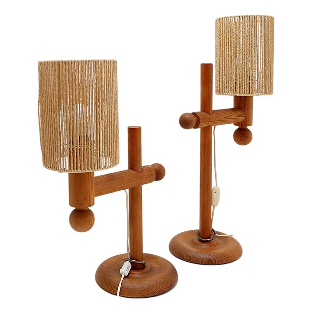 Large Table Lamps by Uno & Östen Kristiansson for Luxus, 1960s/70s, Set of 2 For Sale