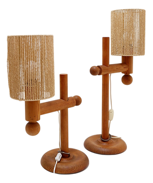 Large Table Lamps by Uno & Östen Kristiansson for Luxus, 1960s/70s, Set of 2