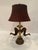 Rustic Faux Horn & Brass Table Lamps -a Pair For Sale - Image 3 of 7