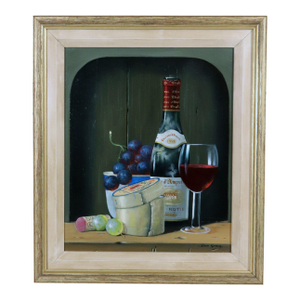 Peter A. Kotka, Stiil Life With Wine & Cheese