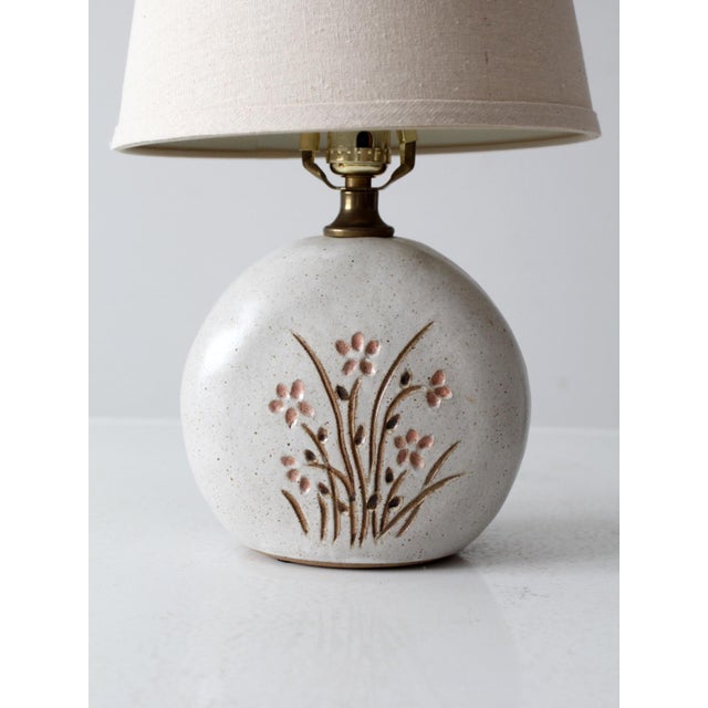 Vintage Studio Pottery Table Lamp For Sale - Image 9 of 10