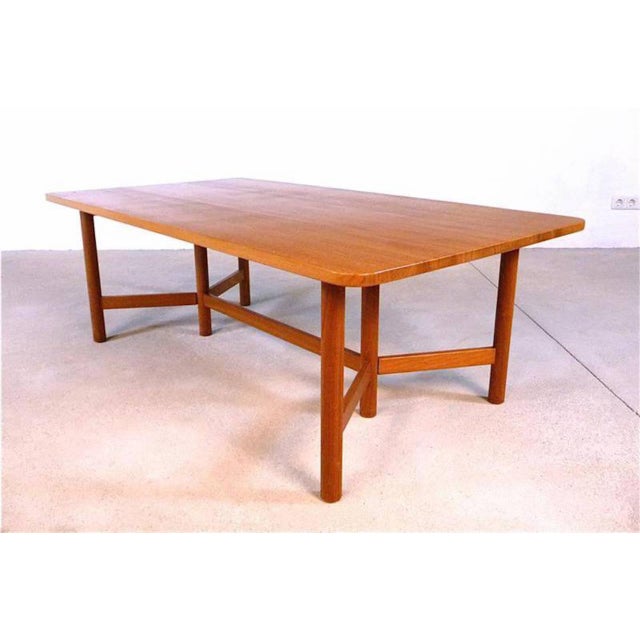 Mid-Century Modern Large Teak Coffee Table from Rasmus Solberg, 1960s For Sale - Image 3 of 7
