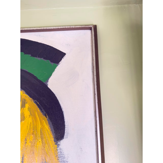 Vintage “Sawyer” Original Clown Painting, Oil on Canvas, Mid‑20th Century Folk Art For Sale In New York - Image 6 of 8