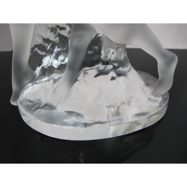 Lalique Crystal Deux Danseuses Two Nude Female Dancers 10" Art Deco Sculpture For Sale - Image 9 of 17