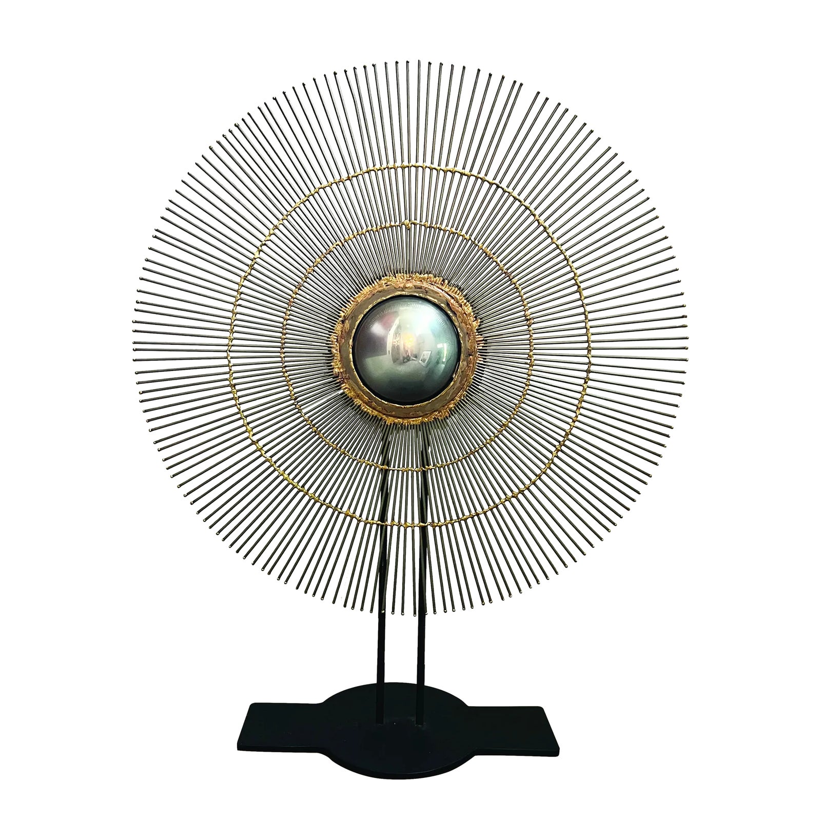 Starburst Sculpture on Stand | Chairish