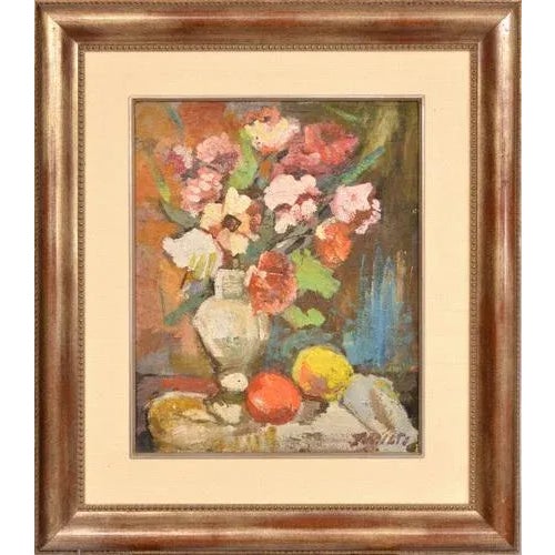 Still Life with Apples, Oil on Canvas, 20th Century For Sale - Image 4 of 4