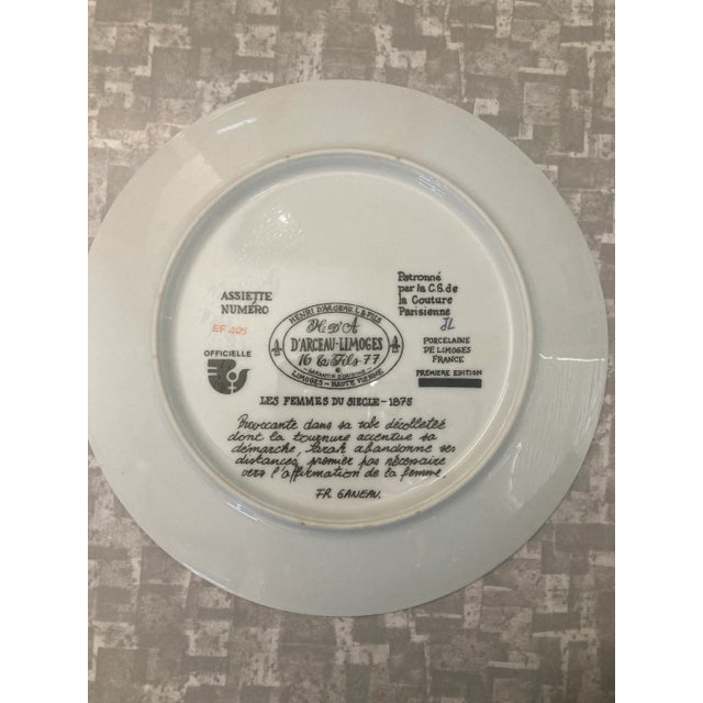 Ceramic 1970s Female Figural Decorative Plates, Set of 4 For Sale - Image 7 of 10