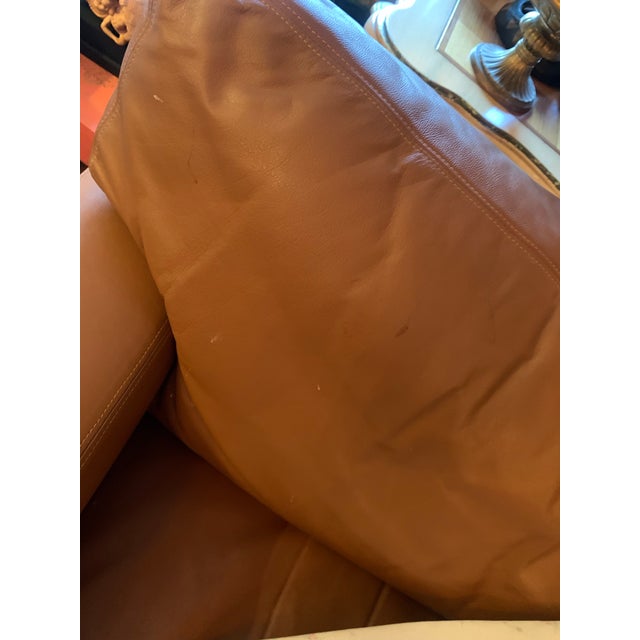 Animal Skin Leather Armchair For Sale - Image 7 of 8