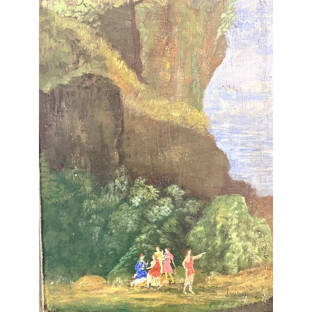 Early 20th Century Italian Hand-Painted Landscape Cabinet For Sale - Image 10 of 12