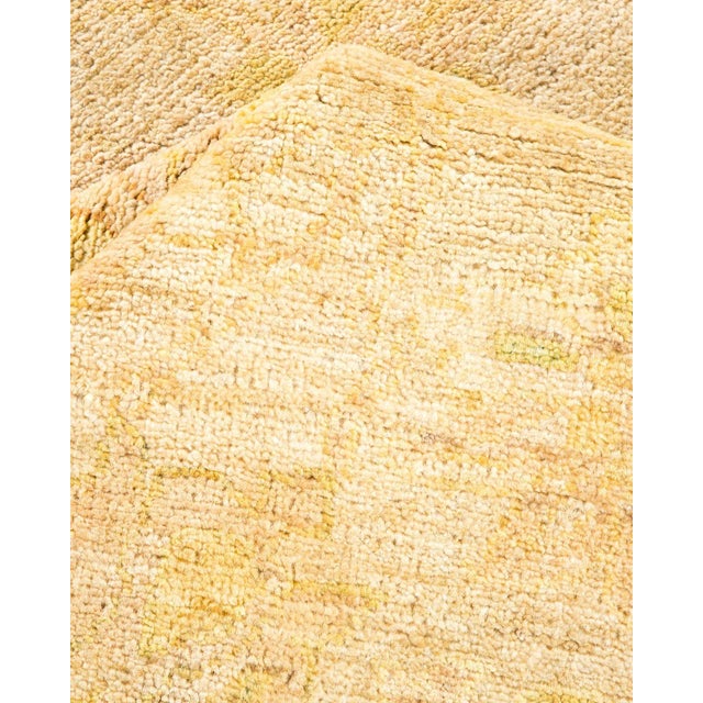 Textile Vintage Tribal Hand Knotted Wool Area Rug, Sand - 6'3" X 9'6" For Sale - Image 7 of 9