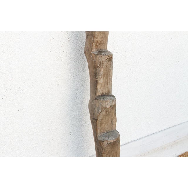78" Tall Antique African Dogon Ladder For Sale - Image 4 of 8