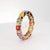 14k Gold Multi-Gemstone Ring With Asscher-Cut Sapphires For Sale - Image 13 of 18