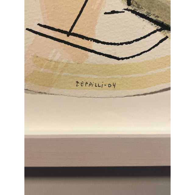 Contemporary Rare 2004 Bruno Zeppilli Limited Edition 19/50 Lithograph Framed, Signed For Sale - Image 3 of 8