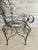 Metal Peacock Iron Patio Chairs For Sale - Image 7 of 11
