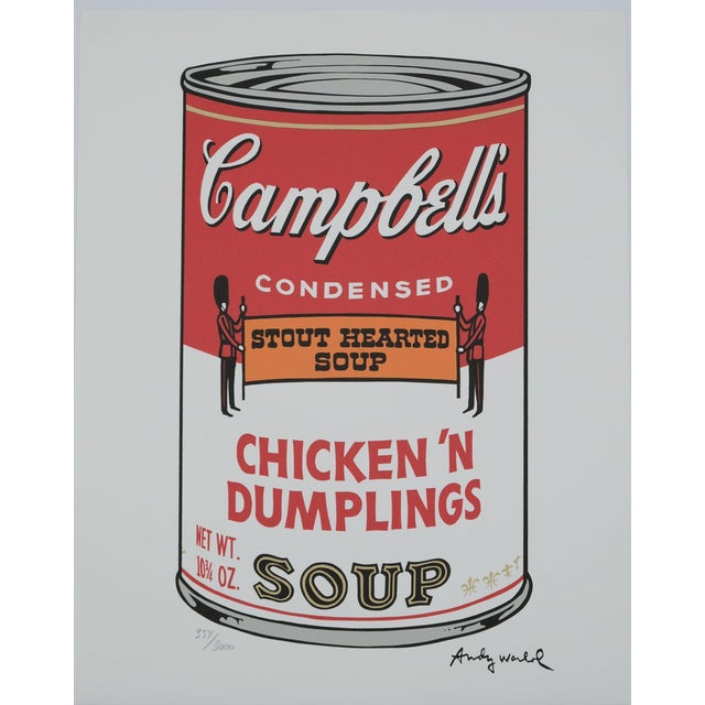 Andy Warhol, Campbell's Chicken'n Dumplings Soup, Lithograph For Sale