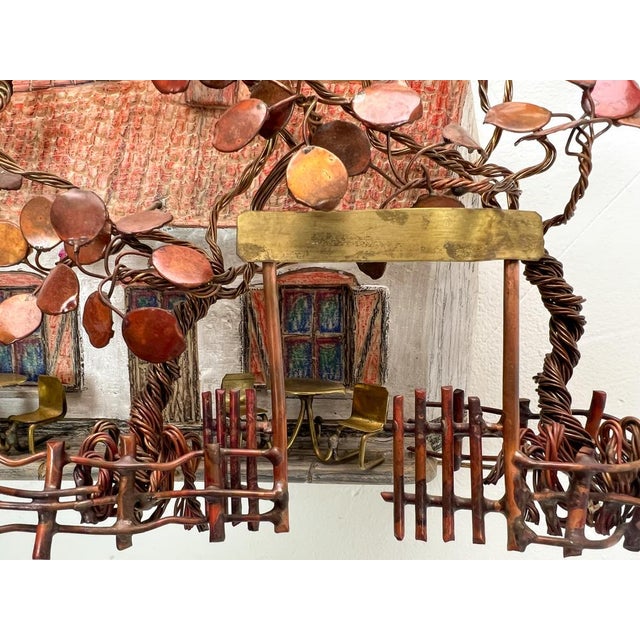 Vintage Copper and Brass Wall Art Sculpture by Daniel Dhaeseleer, 1970s For Sale - Image 11 of 14