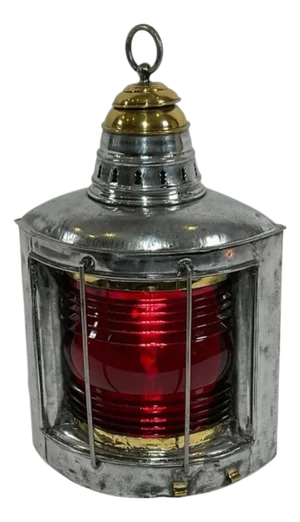 Ships Port Lantern with Fresnel Lens