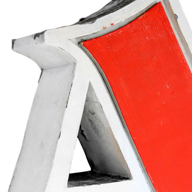 1960s Vintage Industrial Contemporary Channel Letter Signage Volumetric 3d Romania Metal For Sale - Image 6 of 8