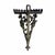 Art Nouveau Italian Lacquered Wrought Iron Corner Shelves, 1910s, Set of 2 For Sale - Image 5 of 8