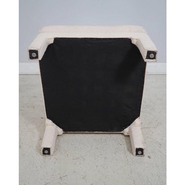 Pair Drexel Modern Design Upholstered Club Chairs For Sale - Image 10 of 12