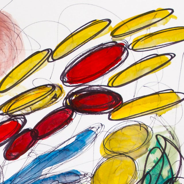 2010s Heaven’s Dream — Abstract Expressionist Composition in Oil Markers & Acrylics, 18 × 24 In For Sale - Image 5 of 7