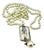 1990s Vintage Chippendale Art Deco Nutcracker Babble on Faux Pearls Christmas Pendant Necklace, 40” For Sale