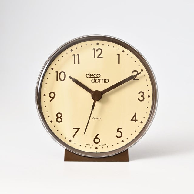 Vintage German Table Clock from Deco Domo, 1980s For Sale - Image 6 of 14