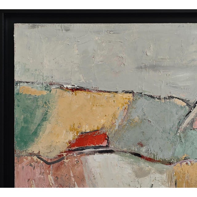 Paint Les Lopins, Abstract Landscape, Contemporary, Framed by Sophie Dumont For Sale - Image 7 of 13