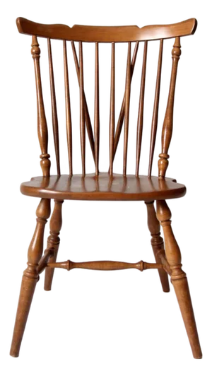 Mid-Century Brace Back Windsor Chair